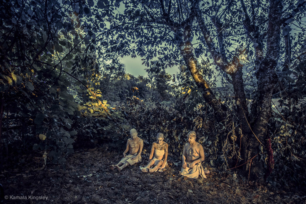 Still from Wobbly Dance's (Yulia Arakelyan, Erik Fergusun + Grant Miller) film, "Walking the Green Sound: a dance film for the trees" (2015, Portland, OR)